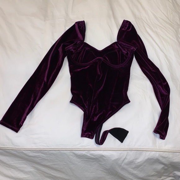 Thistle & Spire | Reeve Velvet Bodysuit | Size S - Picture 4 of 5